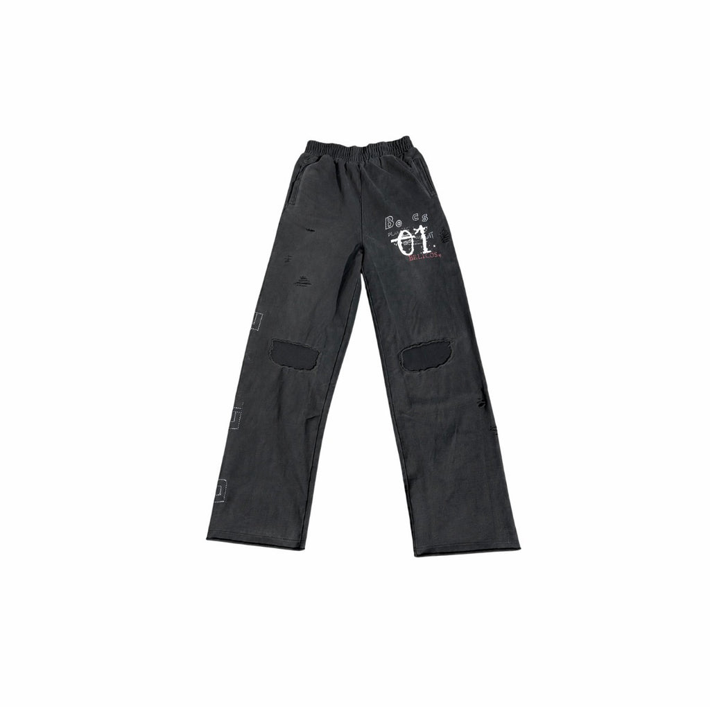 01 RHINESTONE SWEATPANTS