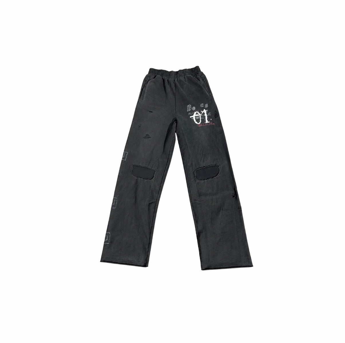 01 RHINESTONE SWEATPANTS