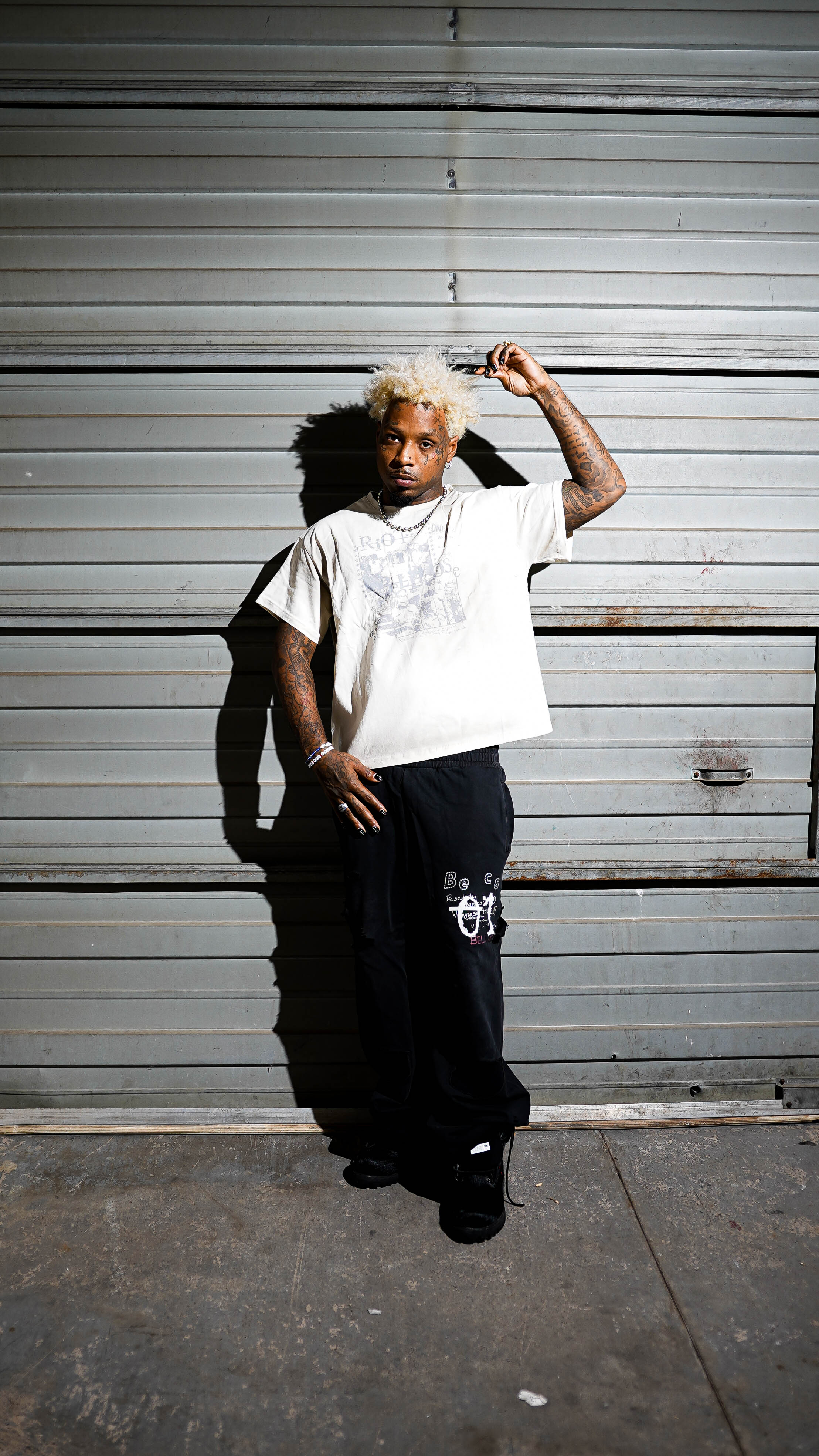 01 RHINESTONE SWEATPANTS